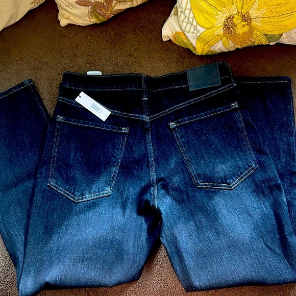 NWT Banana Republic The Slim Jean in Dark Rinse/Petite 30 High Rise